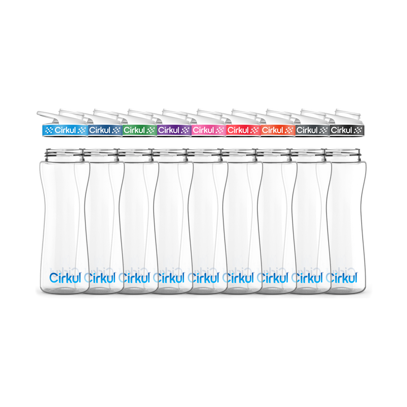 22oz. Plastic Bottle & Comfort Grip Lid (BJDN)