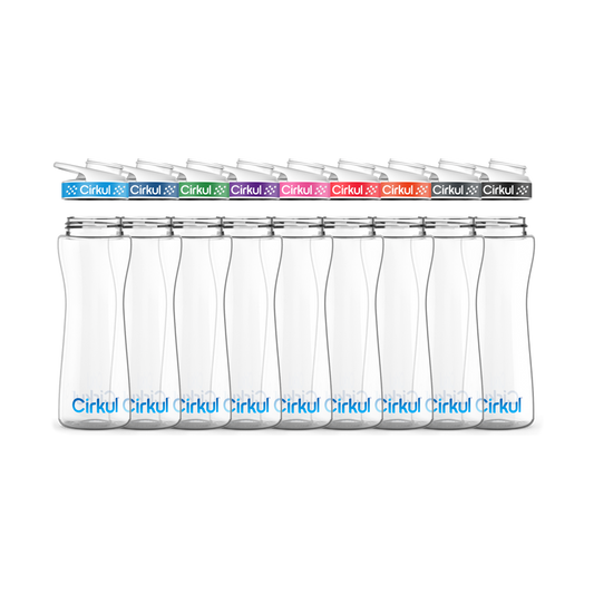 22oz. Plastic Bottle & Comfort Grip Lid (BJDN)