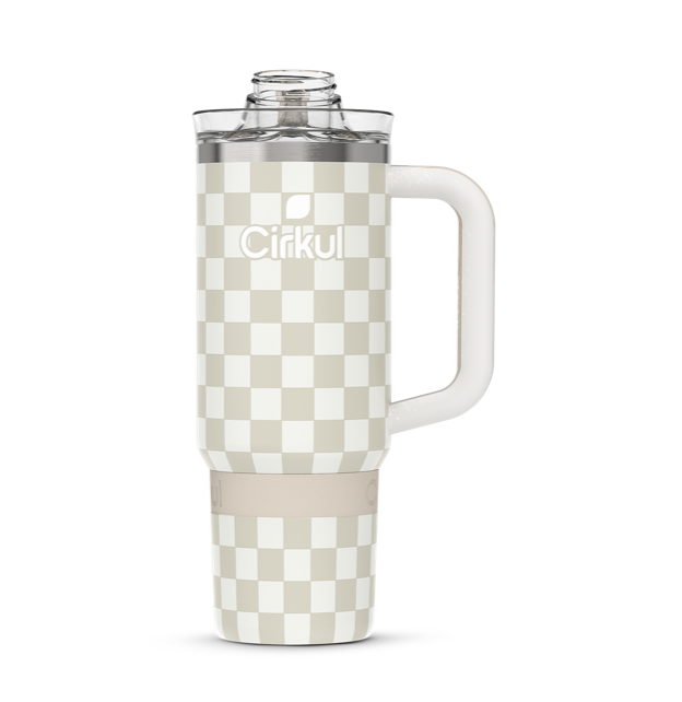 Limited Edition: 30oz. Taupe Tartan Travel StrawSip™ Tumbler (T4GR)